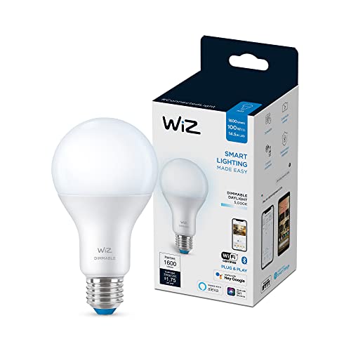 WiZ Connected Daylight High 1600 Lumen 100W A21 Smart WiFi Light Bulb