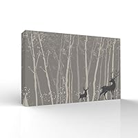 signwin-Canvas Wall Art-Quiet Romantic Forest-Canvas Prints Home Artwork Decoration for Living Room,Bedroom - 12x18 inches
