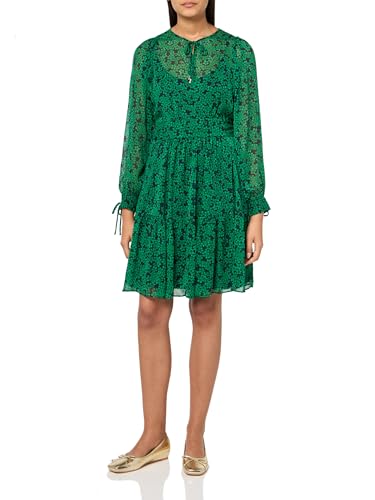 Tommy Hilfiger Women's Dresses fit and Flare,Abundant Green Multi,16