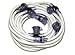 50-Foot 12/3 White Outdoor Multi Outlet Extension Cord 5 Water Resistant Covered Outlets