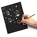 Rainbow Scratch Paper, Mega Value 20 Sheet Rainbow Art Scratch Boards.(2 Stylus and 2 rulers)