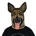 LarpGears Halloween Costume Party Latex German Shepherd Dog Head Mask