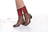VAMEI Womens Winter Leg Warmers Crochet Knit Thermal Boot Socks
