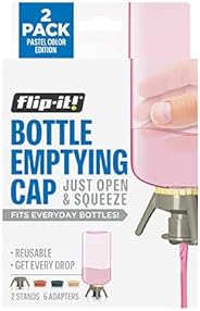Flip-It Bottle Emptying Kit - Get Every Drop Out of Lotions, Shampoos, Conditioners & Condiments with Flip
