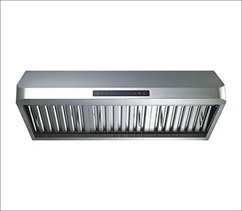 Winflo36" Convertible Stainless Steel Under Cabinet Range Hood with Stainless Steel Baffle Filters and Touch Sensor Control