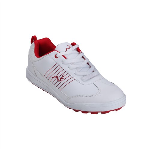 Woodworm Surge Golf Shoes White/Red 12