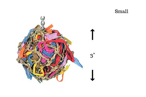 Sweet Feet and Beak Super Shredder Ball - Small 3 inch - Thumbnail 3
