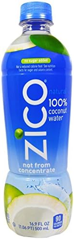 Zico, 100% Coconut Water, 16.9 fl oz (500 ml) Zico, 100% Coconut Water, 16.9 fl oz (500 ml) - 2pcs