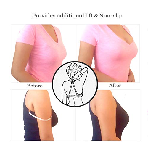 Bra Strap Clips Conceal Straps for Cleavage Control - 6 Piece (Round-Shape, UN)