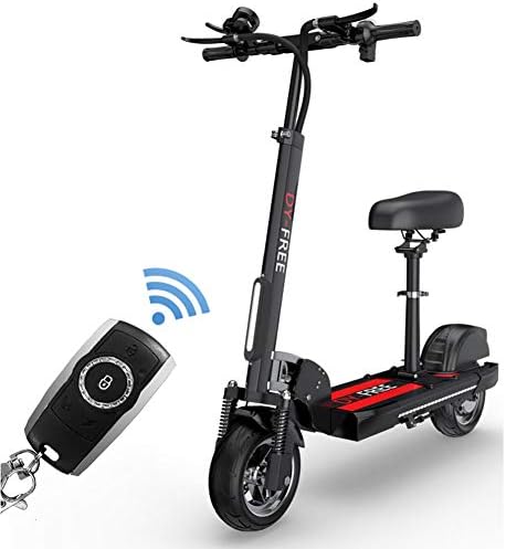 WLDOCA Electric Scooter,550W Motor 18 Miles Long-Range Battery,with Adjustable and Removeable Seat,Lightweight & Foldable & Easy Carry E-Scooter with Display