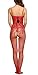 Avidlove Womens Lingerie Set V Neck Bra and Panty Set Lace Bodysuit Red XXS