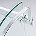 KES Aluminum Bathroom 2-Tier Glass Corner Shelf with Towel Bar Wall Mounted Extra Thick Tempered Glass Silver, A4123B