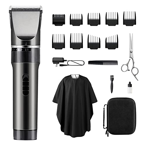 Hair Clippers for Men, Rechargeable Cordless Hair Trimmers, 17Piece