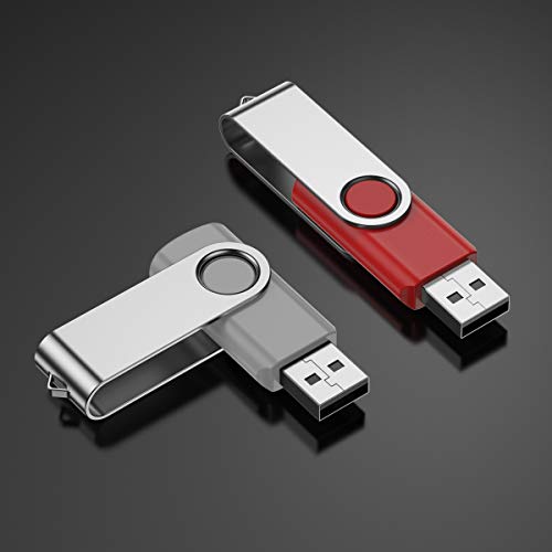 USB Stick 1GB,JEVDES USB-Sticks 10er Pack Speicherstick 1GB USB 2.0 Flash Laufwerk USB Speicherstick Pendrive Datenspeicher mit Schlüsselband (10 Stück) – Bild 3