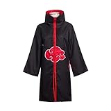 Naruto Akatsuki Cosplay Halloweem Party Uchiha Itachi Costume Cloak (S)