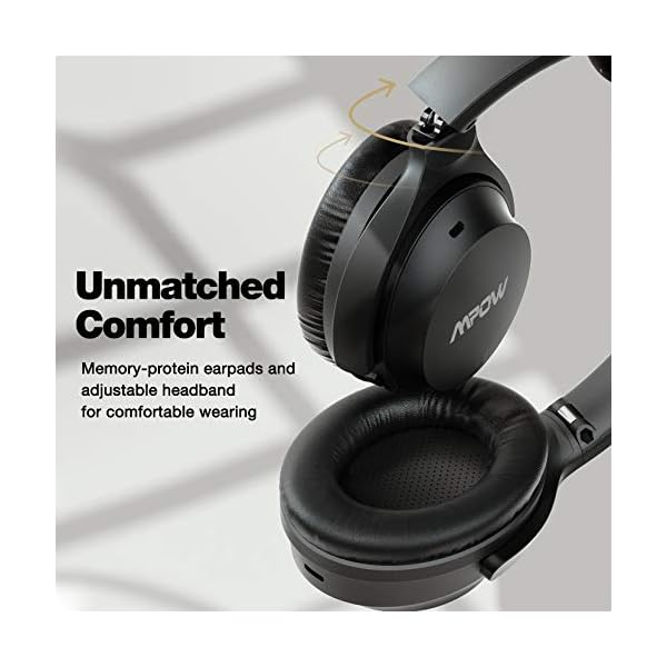 2021-Upgraded-Mpow-Type-C-Noise-Cancelling-Headphones-40H-Super-Standby-Bluetooth-50-Over-Ear-Wireless-Headset-Hi-Fi-Deep-Bass-CVC-80-Mic-35mm-AUX-Cable-for-Work-Travel-Phone-PC-TV 2021 Upgraded Mpow Type-C Noise Cancelling Headphones, 40H Super Standby, Bluetooth 5.0 Over Ear Wireless Headset, Hi-Fi…