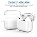 Valkit Compatible Airpods Pro Case Cover, Clear Airpod Pro Protective Case 2019 with Keychain Shockproof Soft TPU Case for Apple Airpods Pro Charging Case 3RD Gen[Front Led Visible] - Transparent
