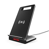 Fast Wireless Charger, TechMatte Qi Fast Charge Wireless Charger Stand for Samsung Galaxy Note 8 S8 Plus S8+ S8 S7 S7 Edge and Standard Charge for iPhone X,8 and 8 Plus (No AC Adapter) Model: D-01B