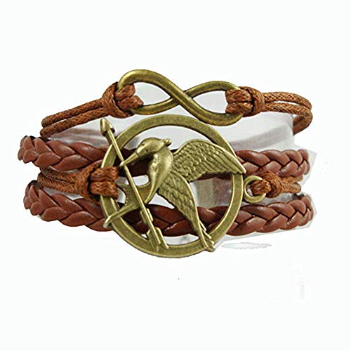 Fashion Vintage Hunger Games Birds Infinity Bracelet Leather - //medicalbooks.filipinodoctors.org