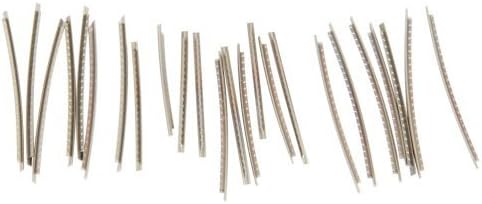 Musiclily 2.7mm Stainless Steel Jumbo Fret Wire 24 Pieces Frets Set for Strat Tele LP SG Style Electric Guitar Bass, Chrome
