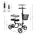 Give Me Knee Scooter Steerable Knee Walker Deluxe Crutch Alternative Dual Braking System in Black