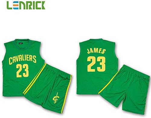 Lenrick Kids Cleveland Cavaliers Basketball Jerseys Uniforms Children Team Sport Tracksuits Boy Trainning Sets LQSL-M