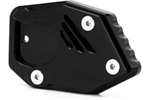 Modeer For HONDA CBR 300R 500R 650R Motorcycle Kickstand Extension Plate Foot Side Stand Enlarge pad CBR 650 R 2019 2020 2021 CBR300R CBR500R CBR650R (Black)