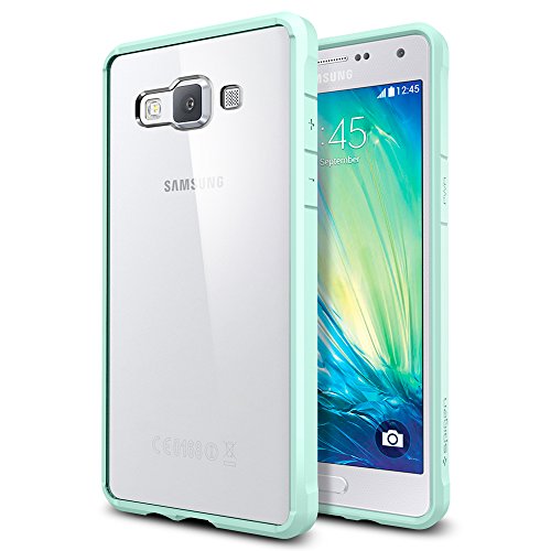 Galaxy A5 Case, SpigenÂ® [Air Cushioned Bumper] Galaxy A5 Case Bumper **NEW** [Ultra Hybrid Series] [Mint] Scratch Resistant Bumper Case with Clear Back Panel for Galaxy A5 (2014) - Mint (SGP11288)