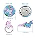 SEEKVER Cute Anti-slip Unicorn Pattern Hair Clips,Unicorn Snap Barrettes Hairpins,Colorful Unicorn Hair tie,Unicorn Round Button Pins for baby girls unicorn party Supplies