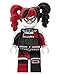 Lego Batman 9009310 Harley Quinn Kids Minifigure Alarm Clock | red/Black | Plastic | 9.5 inches Tall | LCD Display | boy Girl | Official