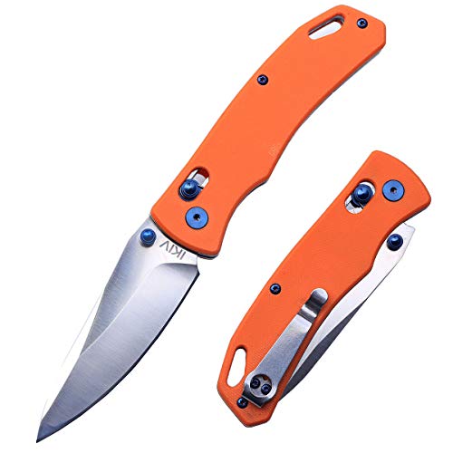 IKIV Axis Lock D2 Steel black pocket folding knife Gold Carbon Fiber