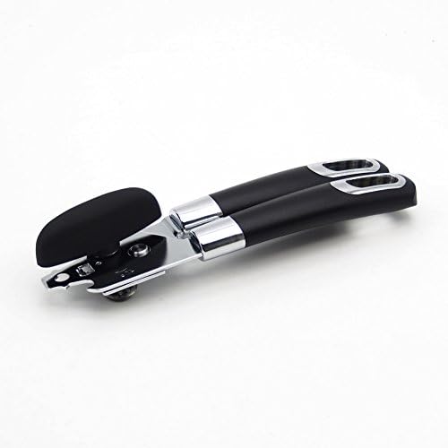 Attac Premium Multi-function Stainless Steel Manual Can Tin Opener with Smooth Edge, Sharp Blade, Non-slip Tin Opener Handle and Easy Turn Design