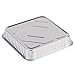 Durable Packaging 1155-35 Disposable Aluminum Square Cake Pan, 8