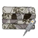 Sunbeam Velvet Plush Heated Throw Blanket 60