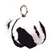 KUMEED Panda Fur Pompom Rex Panda Fuzzy Panda Keychain Bag Pendant for Women