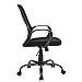 GreenForest Office Chair for Computer Desk Mesh Mid-Back Swivel Task Chair with Special Design Back,Black