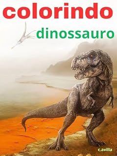 Livro colorindo dinossauro