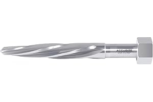 Accusize Industrial Tools 11/16 inch by 4-1/2 inch Flute Length Hex Shank H.S.S. Aligning Reamer, 6-1/2 inch Overall Length, 