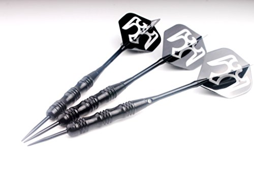 MAXMAU 9 pcs of Steel Tip Darts in 3 Sets with Aluminium Shafts 23g Metal Darts - Thumbnail 2