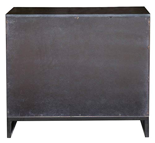 Pulaski DS-D153-020 Modern Wood and Metal Chevron Chest Birch Brown, 36.02" W x 15.98" D x 32.01" H Accent Cabinet, - Thumbnail 2
