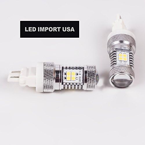 Led Import USA Super bright 3030 Chipsets 3056 3156 3057 3157 4157 LED Bulbs with Projector, Pure white