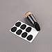 Pixnor Altotenor Sax Clarinet Mouthpiece Patches Pads Cushions, Black, 8 Pack