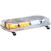 Whelen MC16PF - 12 VDC Split Amber/White Permanent Mount Mini Lightbar