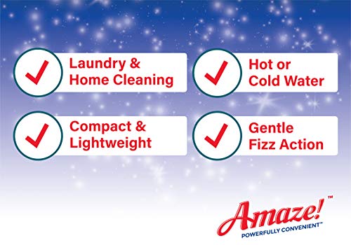 AMAZE! Ultra Concentrated Bleach Tablets for Laundry and Home Cleaning. (32 Count Original)