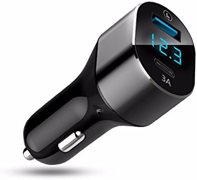 CYKE Car Charger,33W TYPE-C and Quick Charge 3.0 USB Output with Smart IC control LED Display Voltage Suitable for Iphone X,Iphone8/8PLUS,Samsung, HTC, LG, Nexus 5X 6P, Pixel, Sony (QC3.0+Type-C)