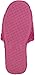 Beverly Rock Womens Quilted Terry Open Toe, Slide Scuff House Slipper (Pink) L