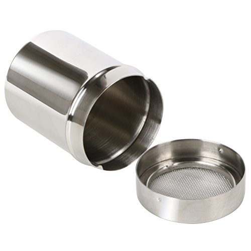TRIXES Stainless Steel Fine Flour Icing Cocoa Spice Powder Sifter Shaker