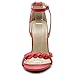Ollio Women's Shoe High Heel Front Twisted Ankle Strap Dress Sandal