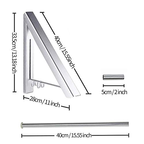 BeGrit Klappbar Wand-Kleiderständer klapphaken Edelstahl Kleiderhaken Platzsparender Kleiderbügel für Wohnzimmer Bad Schlafzimmer Büro (2 Pcs)