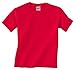 Gildan boys Heavy Cotton T-Shirt(G500B)-RED-XS